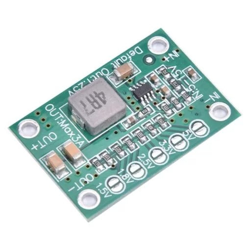 MP1495 Based DC-DC Buck Converter 5-15V Input, 1.25V /1.5V /1.8V /2.5V /3.3V /5V fixed voltage output, 3A Output Current