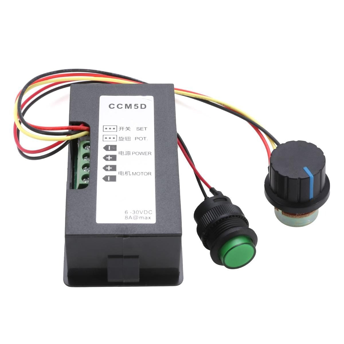 CCM5D DC Motor Speed Controller 6V-30V DC 240W MAX 8A Digital Display Switch