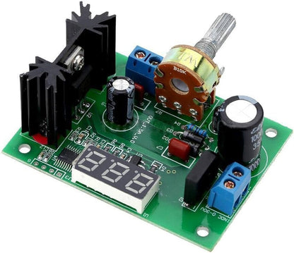 LM317 AC/DC Adjustable Voltage Regulator Step-down Buck Converter Module LED Voltmeter