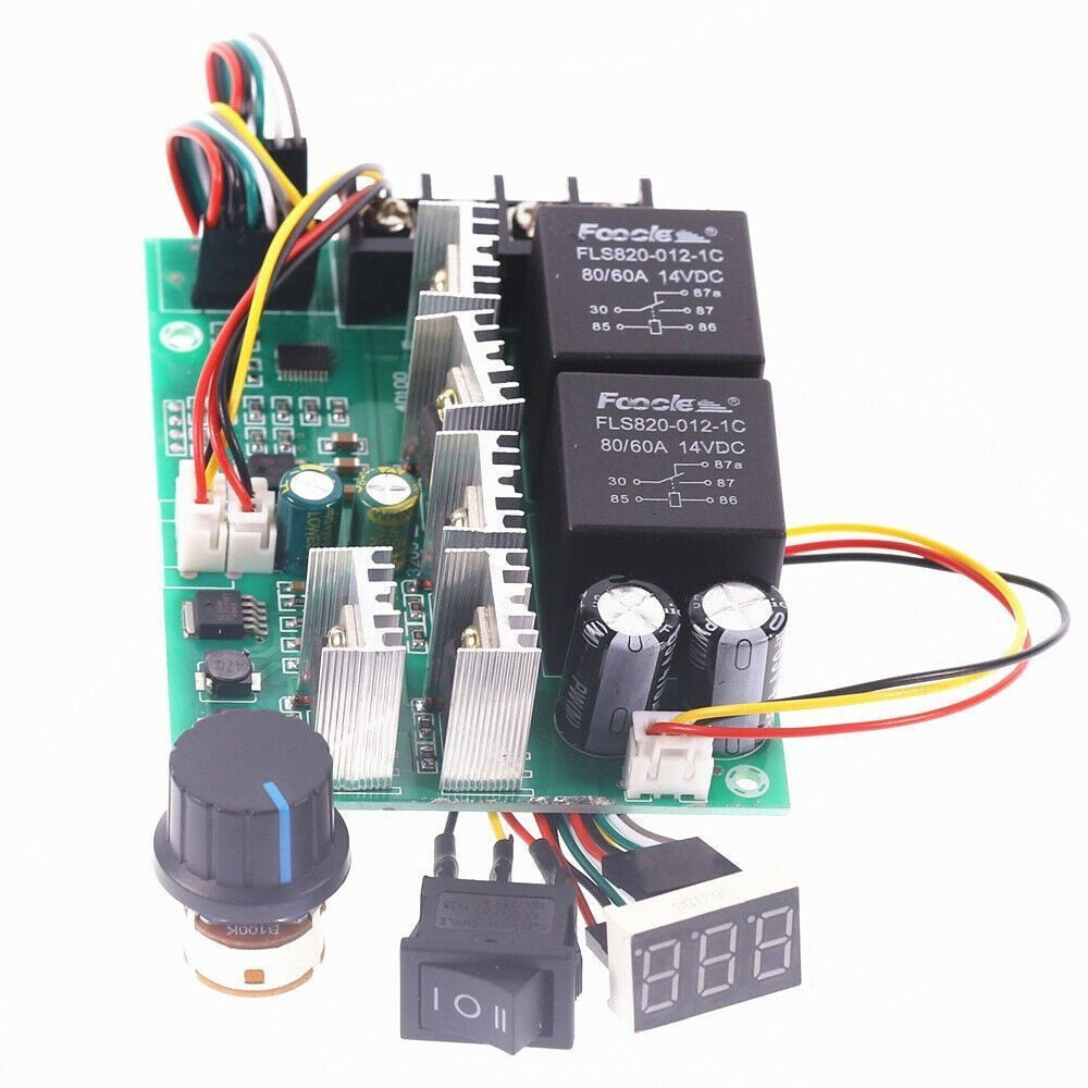 PWM Motor Speed Controller 40A DC 10V-50V Digital Display 60A Max 0~100%