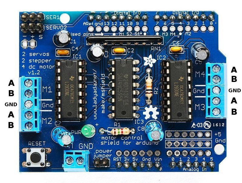 L293D Motor Driver Shield for Arduino