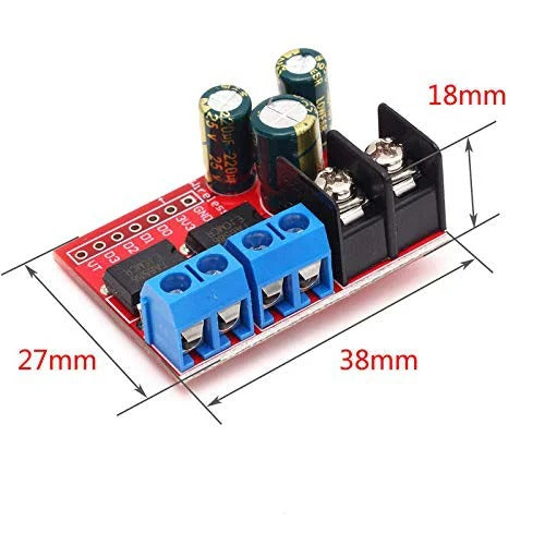 TA6586 based 5A Dual DC Motor Driver Module