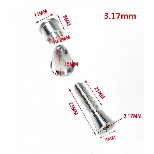 A2212 3.17mm Aluminium Bullet Propeller Adapter For Brushless Motor (Collet Type)