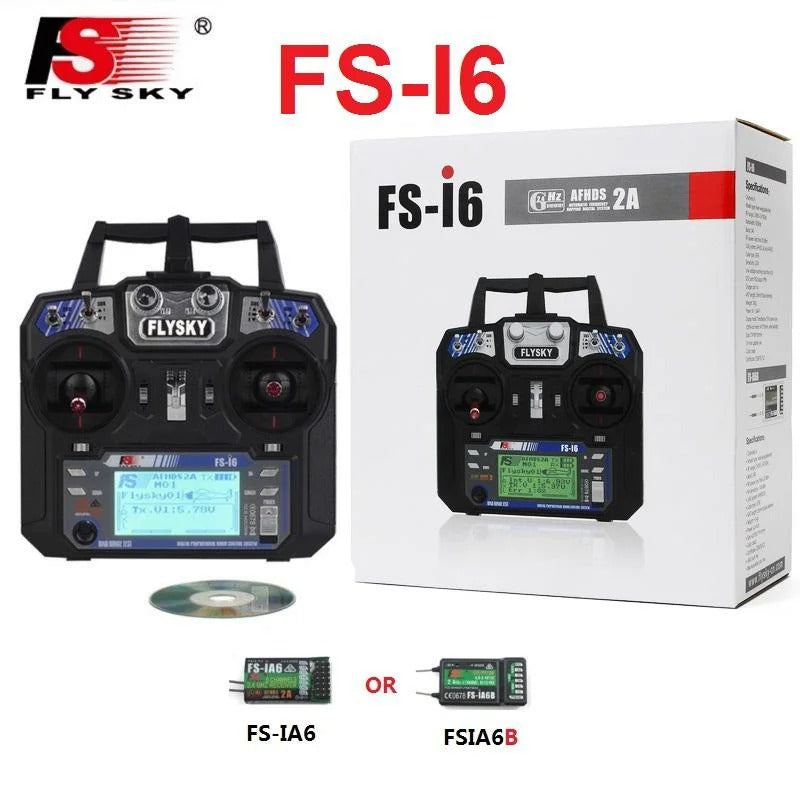 FlySky FS-i6 2.4G 6CH PPM RC Transmitter With FS-iA6B Receiver