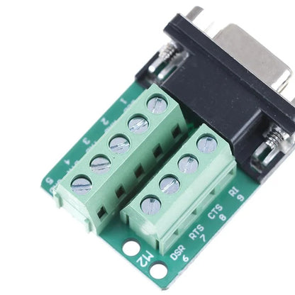 DB9 Female Screw Terminal to RS232 RS485 Conversion Board without Cover