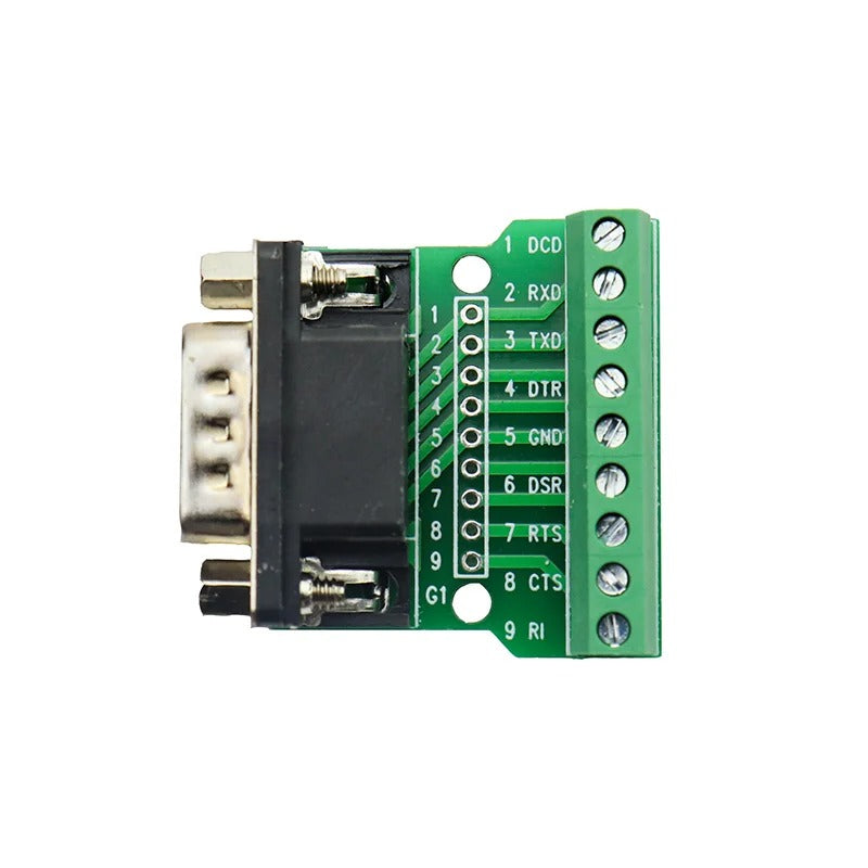 DB9 Male Screw Terminal to RS232 RS485 Conversion Board