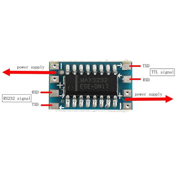 Serial Port Mini RS232 to TTL Converter Adaptor Module Board MAX3232