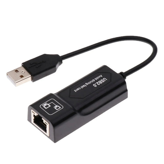 USB 2.0 To RJ45 Ethernet Network Lan Adapter Cable 10/100Mbps For Win 7 8 10 XP Mac PC Laptop