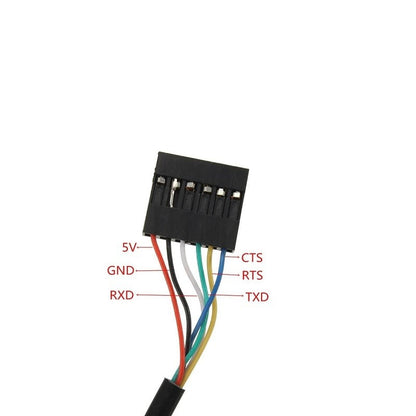 USB To Serial Adapter Module USB TO TTL RS232 Arduino Cable With CTS RTS 6 Pin