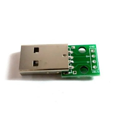 USB Male to 2.54mm Breakout Board with Direct 4P Adapter Board