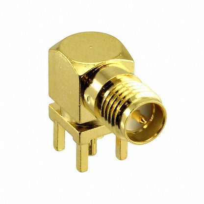 SMA Female Connector Right Angle Through-Hole for PCB Mount