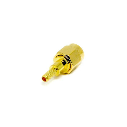 SMA Male Crimp Connector 180 Degree Plug Coaxial RF Connector