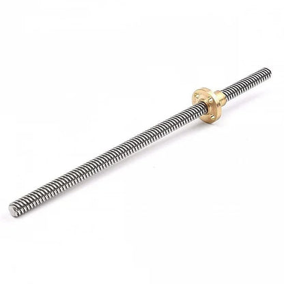 400MM Trapezoidal Lead Screw 8MM Thread 2MM Pitch with Copper Nut