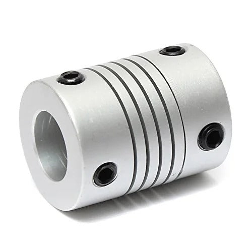 Flexible coupling OD:20mm x L:25mm Bore:8x10mm