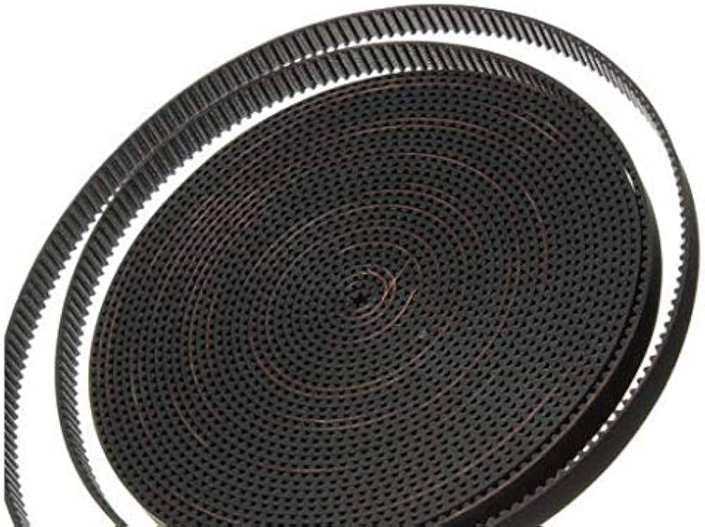 10M GT2 6mm Width Open Timing Belt Black For 3D Printer