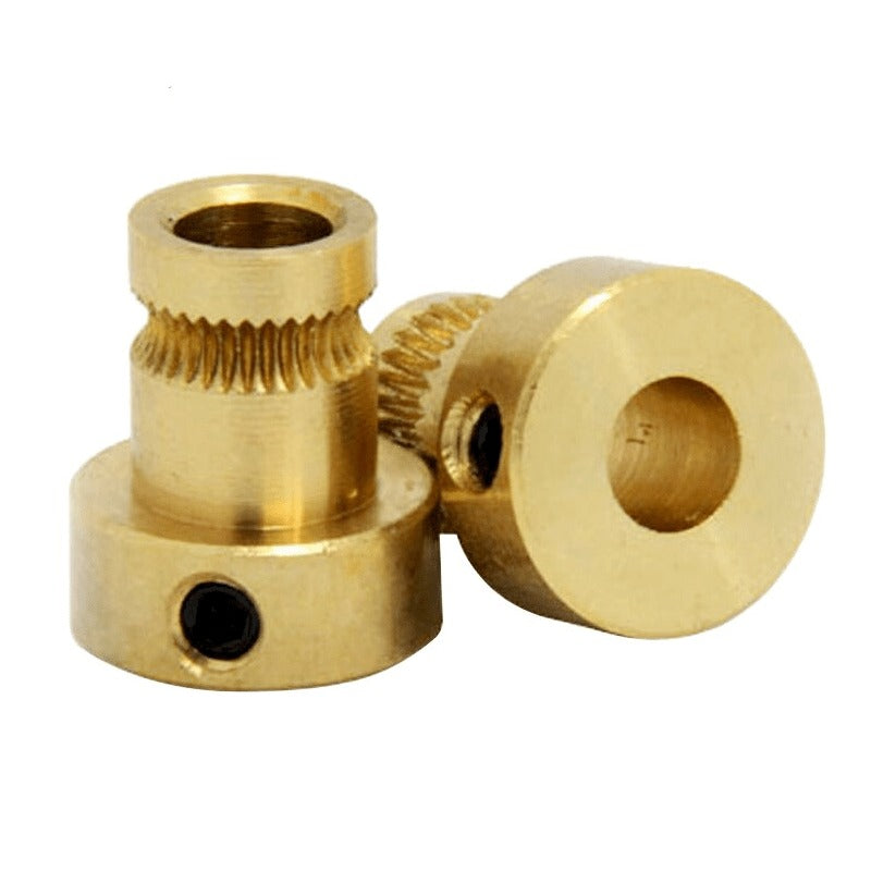 Drive Gear Copper Extruder Pulley Bore 5mm Feeder Wheel for 1.75mm Filament