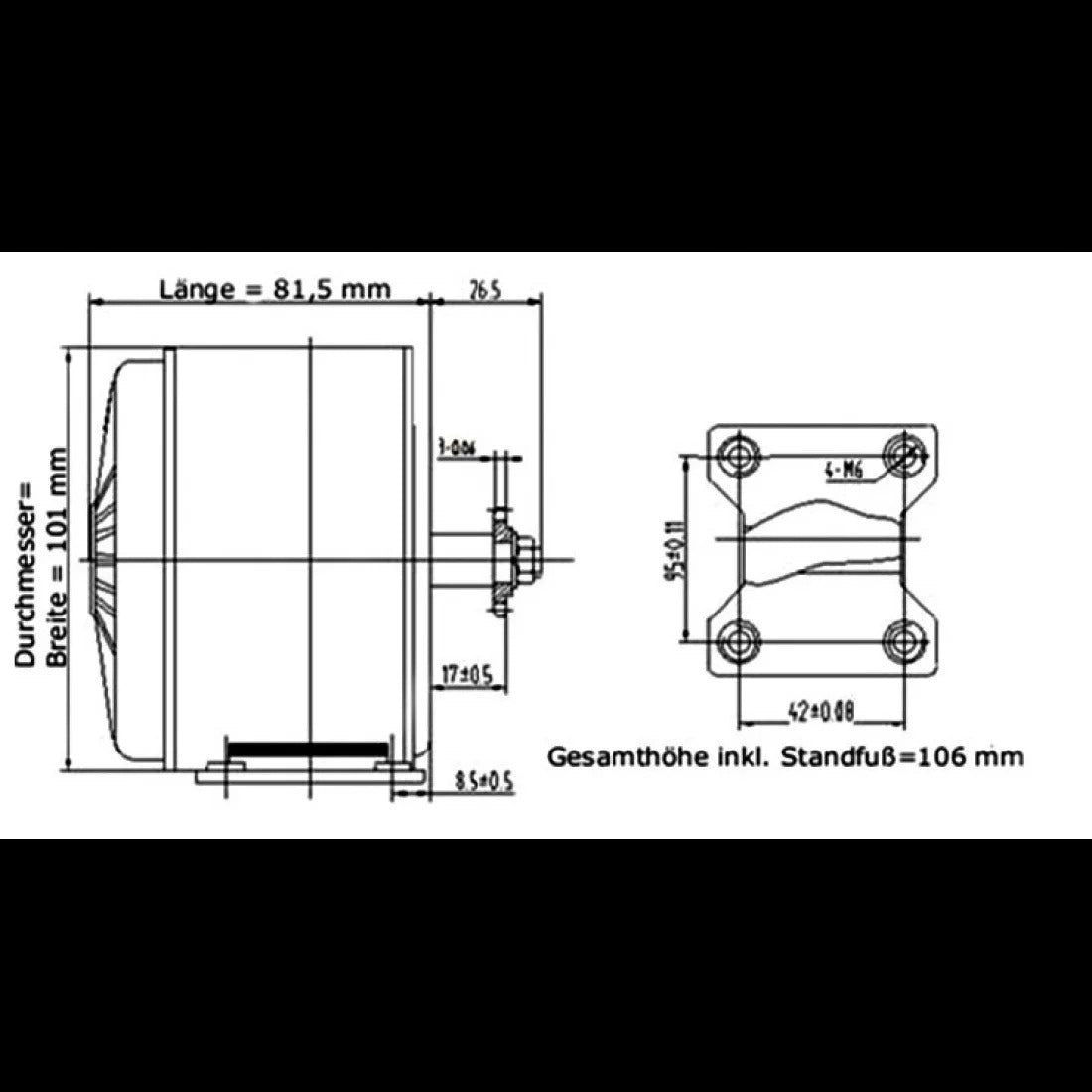 MY1016 24V 250W 2650RPM DC Motor for E-bike Bicycle – Unite Make