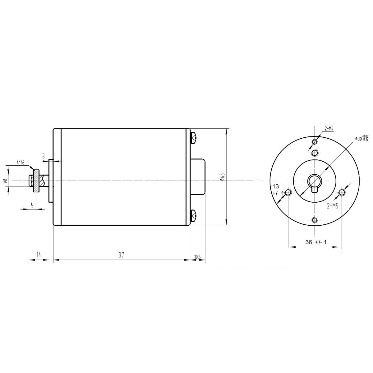 MY6812 150W 24V 2750RPM DC Motor for EBike Bicycle