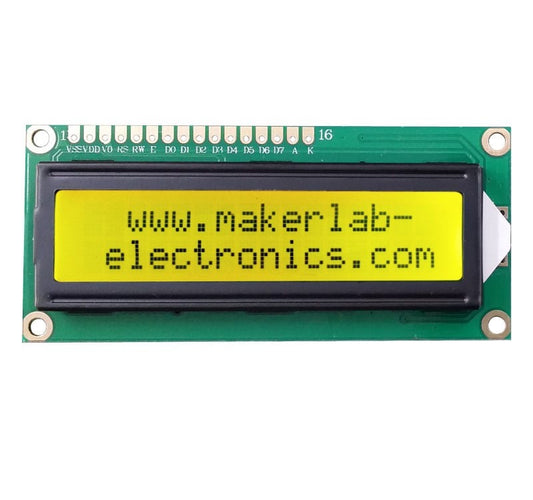 16 - 2 LCD Display Green LED Backlight