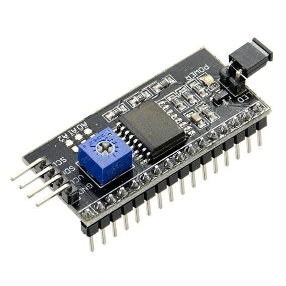 I2C Serial Interface Adapter Module for for 16 - 2 (1602) Character LCD