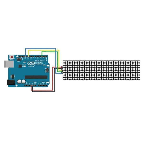 MAX7219 Dot Led Matrix Module 4 In 1 Display with 5P Line Module