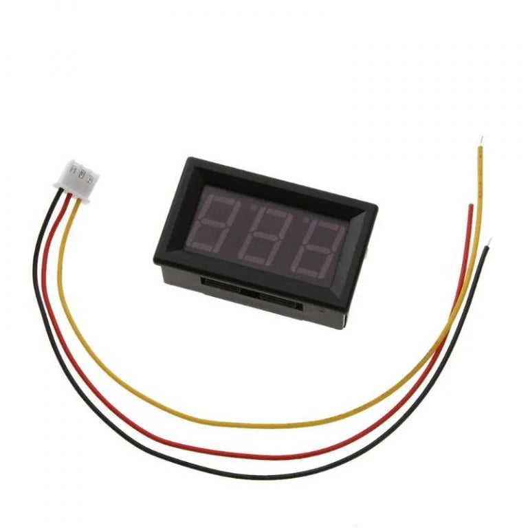 0.56 inch 0-100V Three Wire LED Display Digital DC Voltmeter-Red