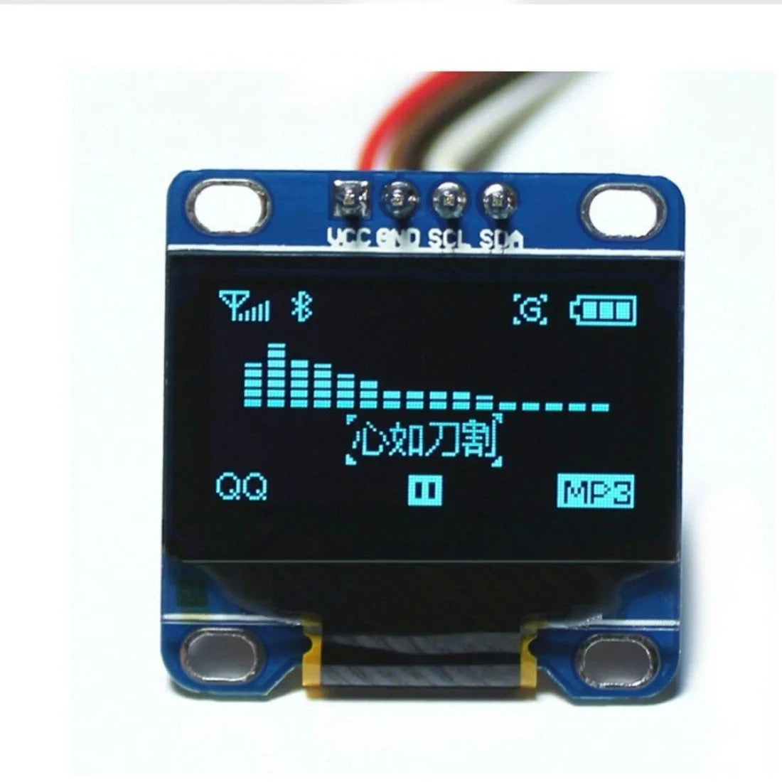 0.96 Inch OLED Display 4 Pin SPI/I2C Module BLUE