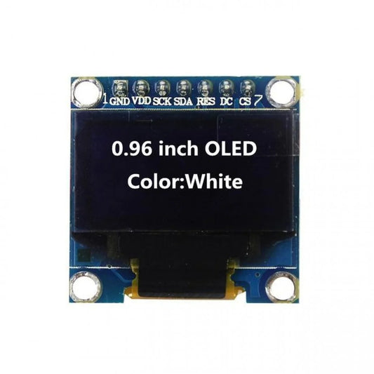 0.96€³ OLED Display Module SPI/I2C 128 - 64 – 7 Pin (White)