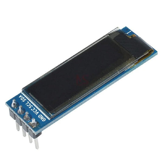 0.91 inch 128 - 32 I2C/IIC Serial 4 Pin OLED Display Module (GND VCC) – Blue