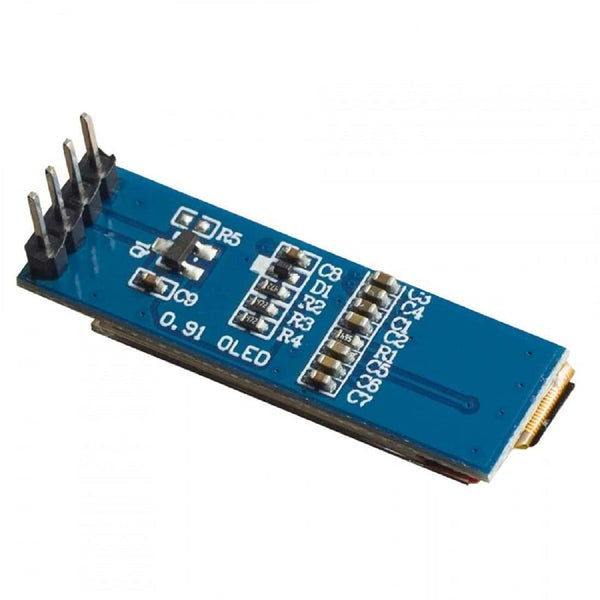 0.91 inch 128 - 32 I2C/IIC Serial 4 Pin OLED Display Module (GND VCC) – Blue