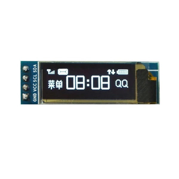 0.91 inch 128 - 32 I2C/IIC Serial 4 Pin OLED Display Module (GND VCC) – Blue