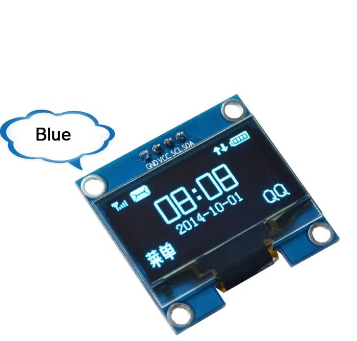 1.3 Inch I2C IIC OLED 4 pin LCD Module 4pin (with GND VCC)-Blue