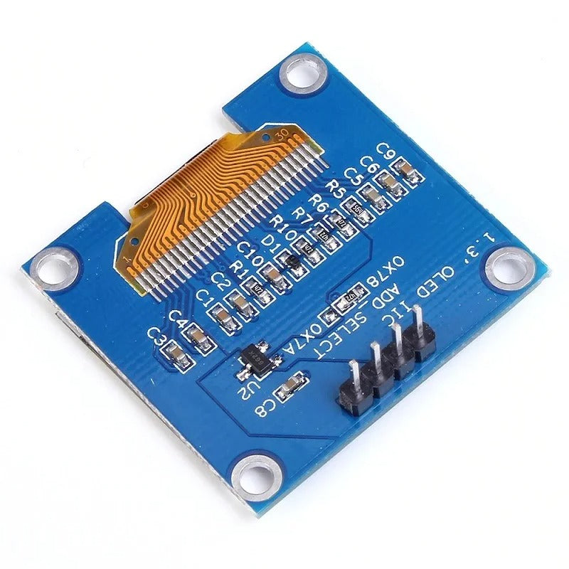 1.3 Inch I2C IIC OLED 4 pin LCD Module 4pin (with VCC GND)-Blue