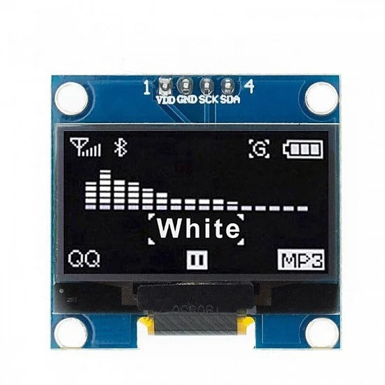 1.3 Inch I2C IIC OLED 4 pin LCD Module 4pin (with VCC GND)-White