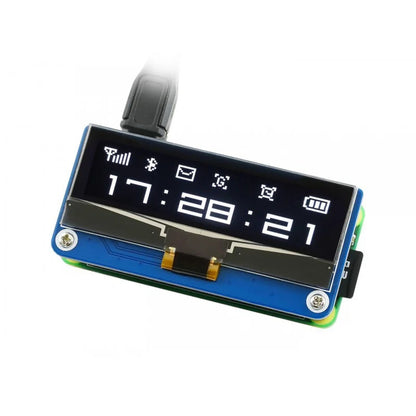 Waveshare 2.23inch OLED Display HAT for Raspberry Pi, 128 - 32, SSD1305, I2C, SPI