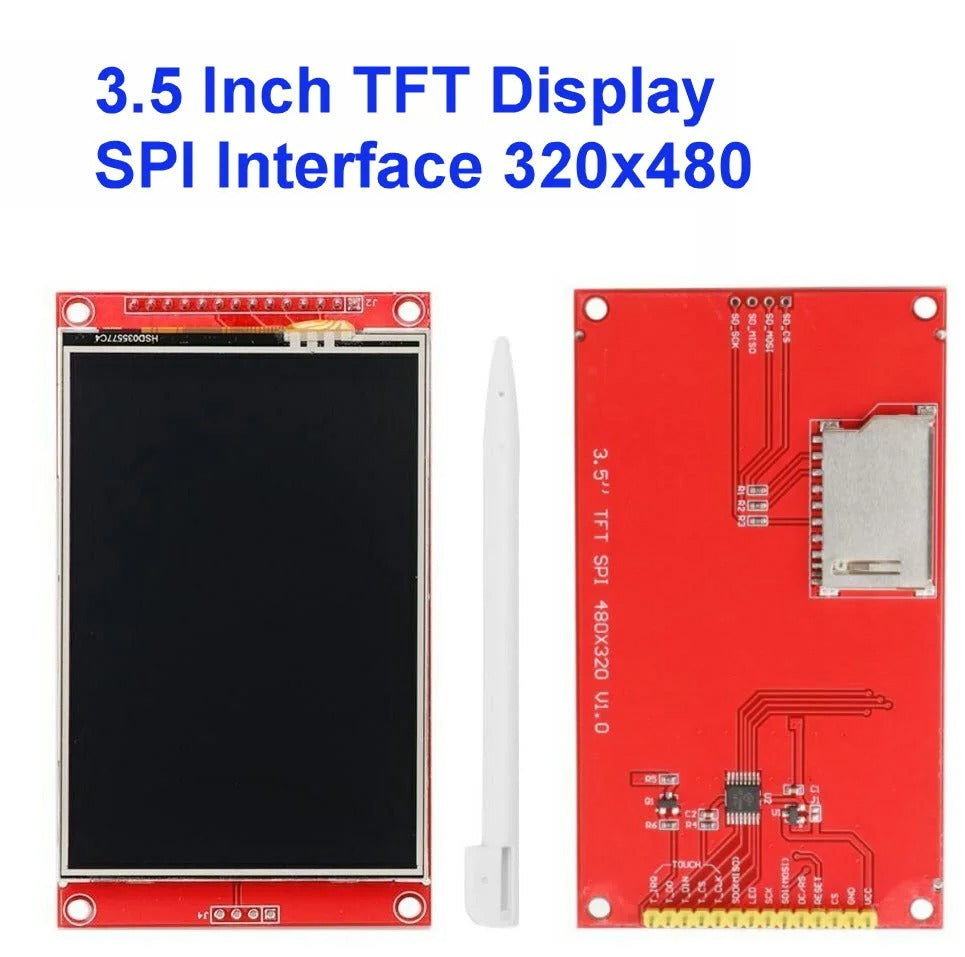 3.5 inch SPI Interface 480 - 320 TFT Touch Screen Display for Arduino