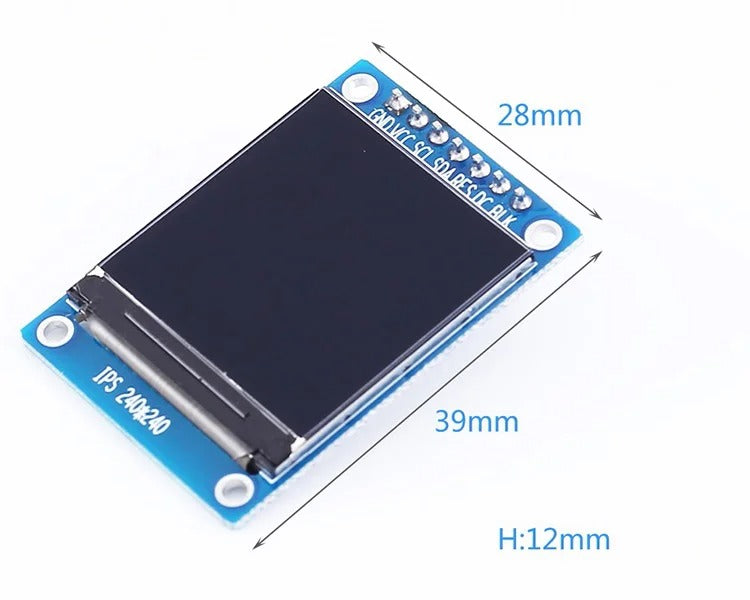 1.3 Inch 240 - 240 RGB TFT IPS LCD Display Module 7pin ST7789 Chip