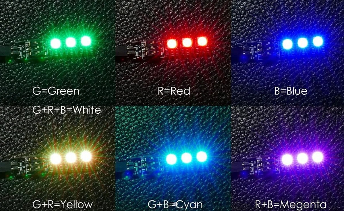 RGB 5050 12V LED Board 7 Colors with DIP Switch