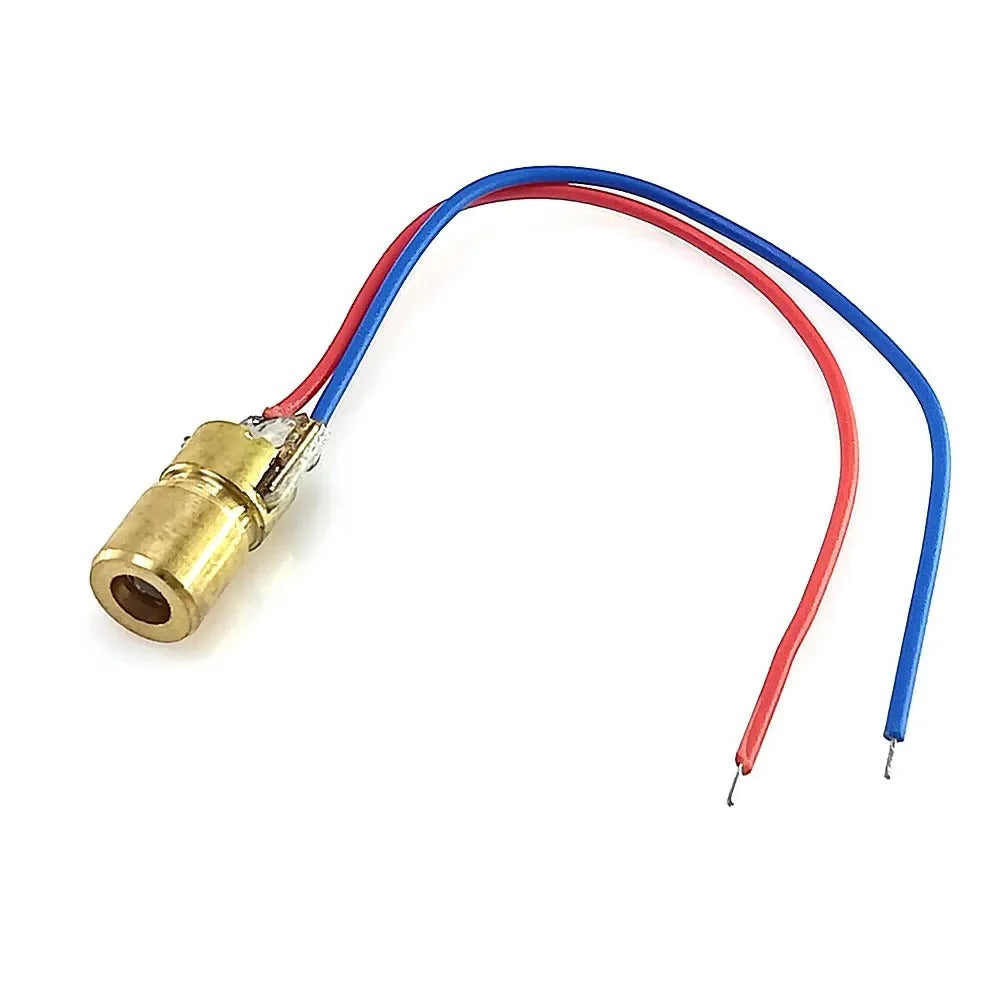 650nm 6mm 5mW 5V Red Laser Diode with Copper Housing