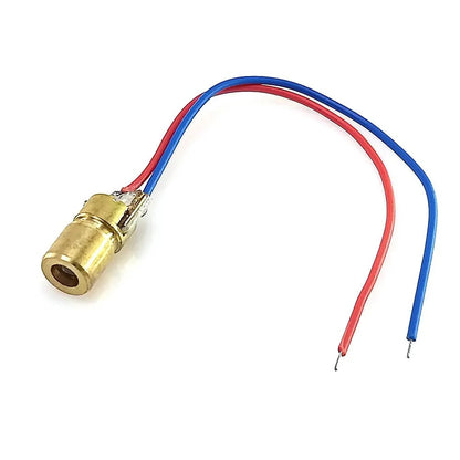 650nm 6mm 5mW 5V Red Laser Diode with Copper Housing