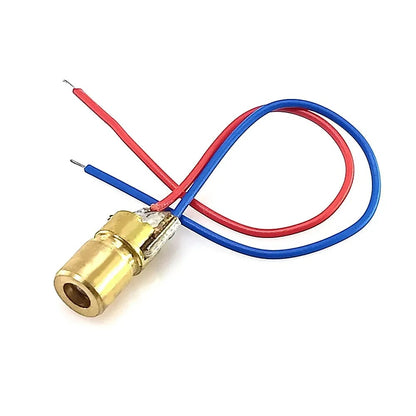 650nm 6mm 5mW 5V Red Laser Diode with Copper Housing