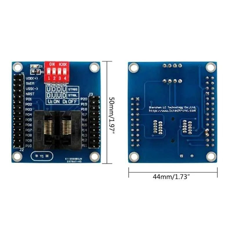 STM8S 8L TSSOP20 Burning Testing Holder Downloader Offline Programmer