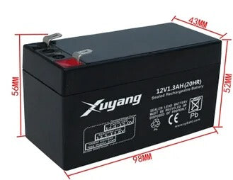 12V 1.3Ah Rechargeable Lead Acid Battery