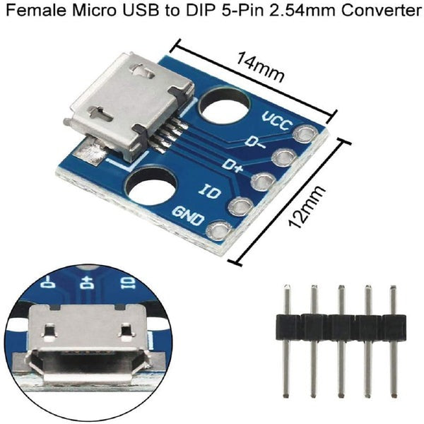 MCU-Micro USB Breadboard 5V Power Supply Module