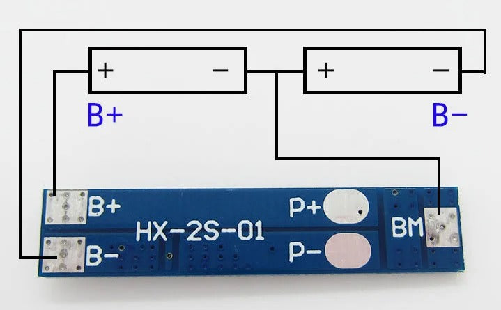 2S 5A 8.4V 18650 Lithium Battery Charger Board Protection Module