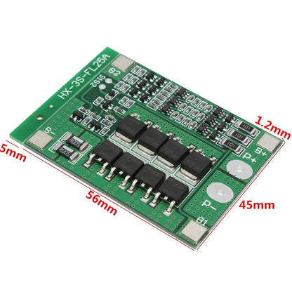 3S 12V 25A 18650 Lithium Battery Protection Board