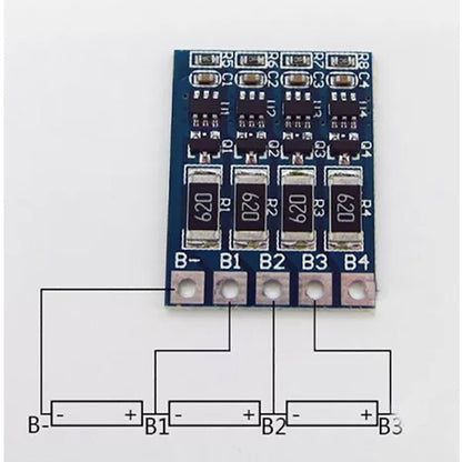 4 Series 14.8V 18650 Lithium Battery Equalization Board