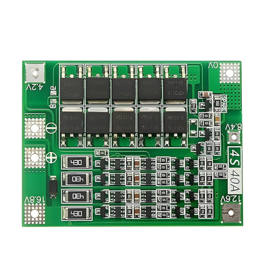 4 Series 40A 18650 Lithium Battery Protection Board 14.8V 16.8V with Balance for Drill Motor Lipo Cell Module