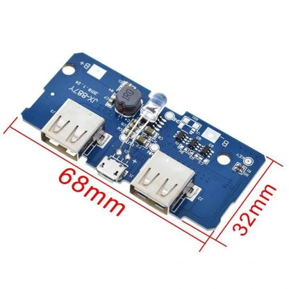 Dual Micro USB 3.7v to 5V 2A Power Bank DIY 18650 LiPo Charger