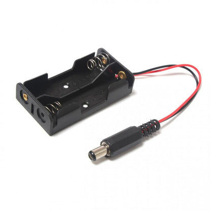 2 - 1.5V AA Battery Holder with DC2.1 Power Jack